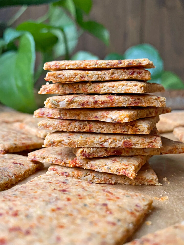 SunDried Tomato & Basil Crackers (Paleo, Vegan) Bake It Paleo