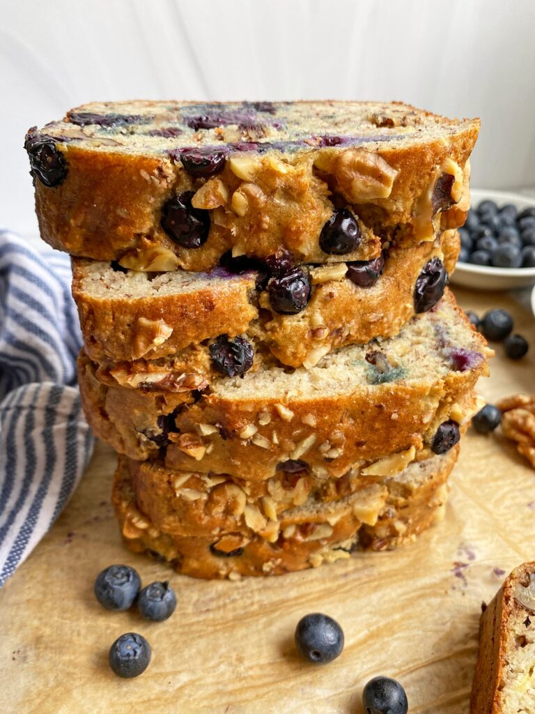 Healthy Blueberry Banana Bread (Paleo, No Added Sugar) - Bake It Paleo