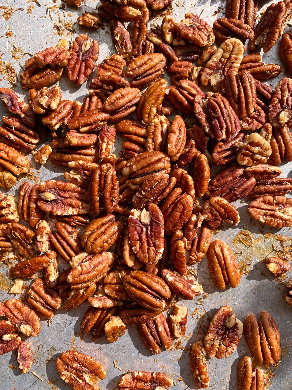 hot-honey-pecans-on-baking-sheet