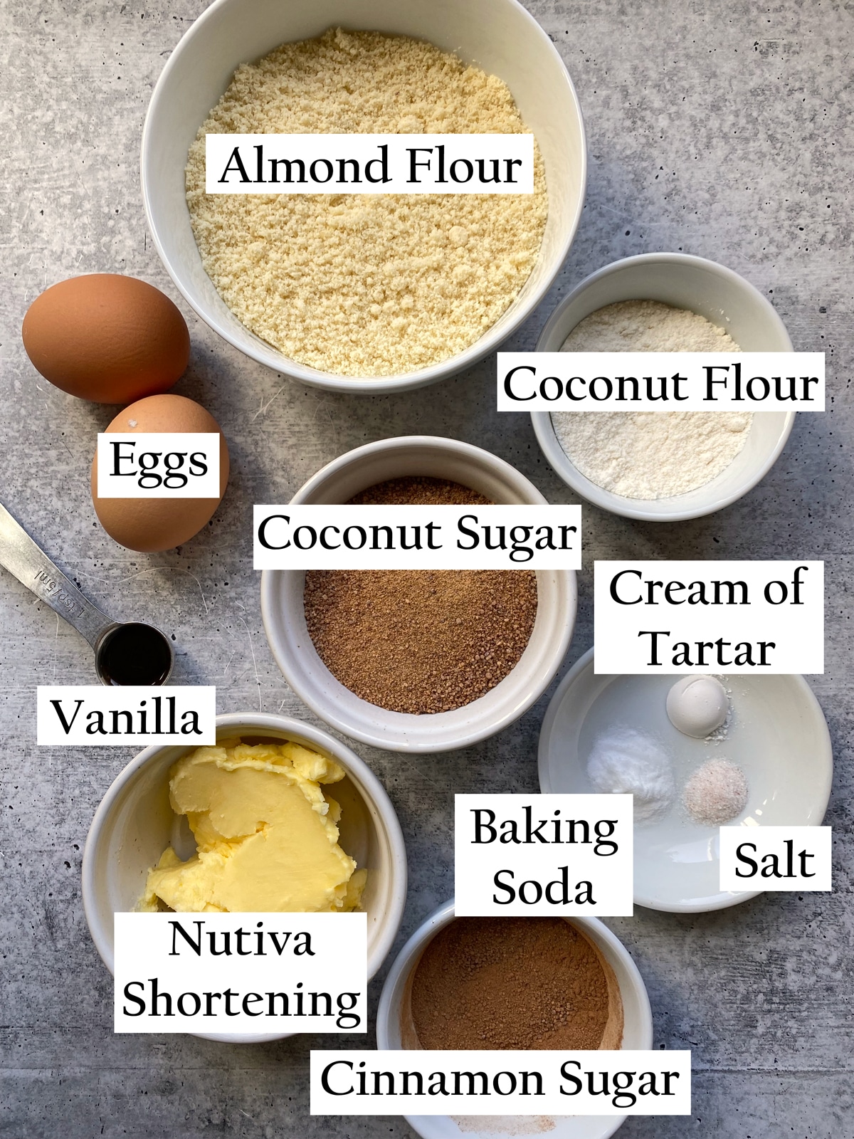 ingredients in paleo snickerdoodles