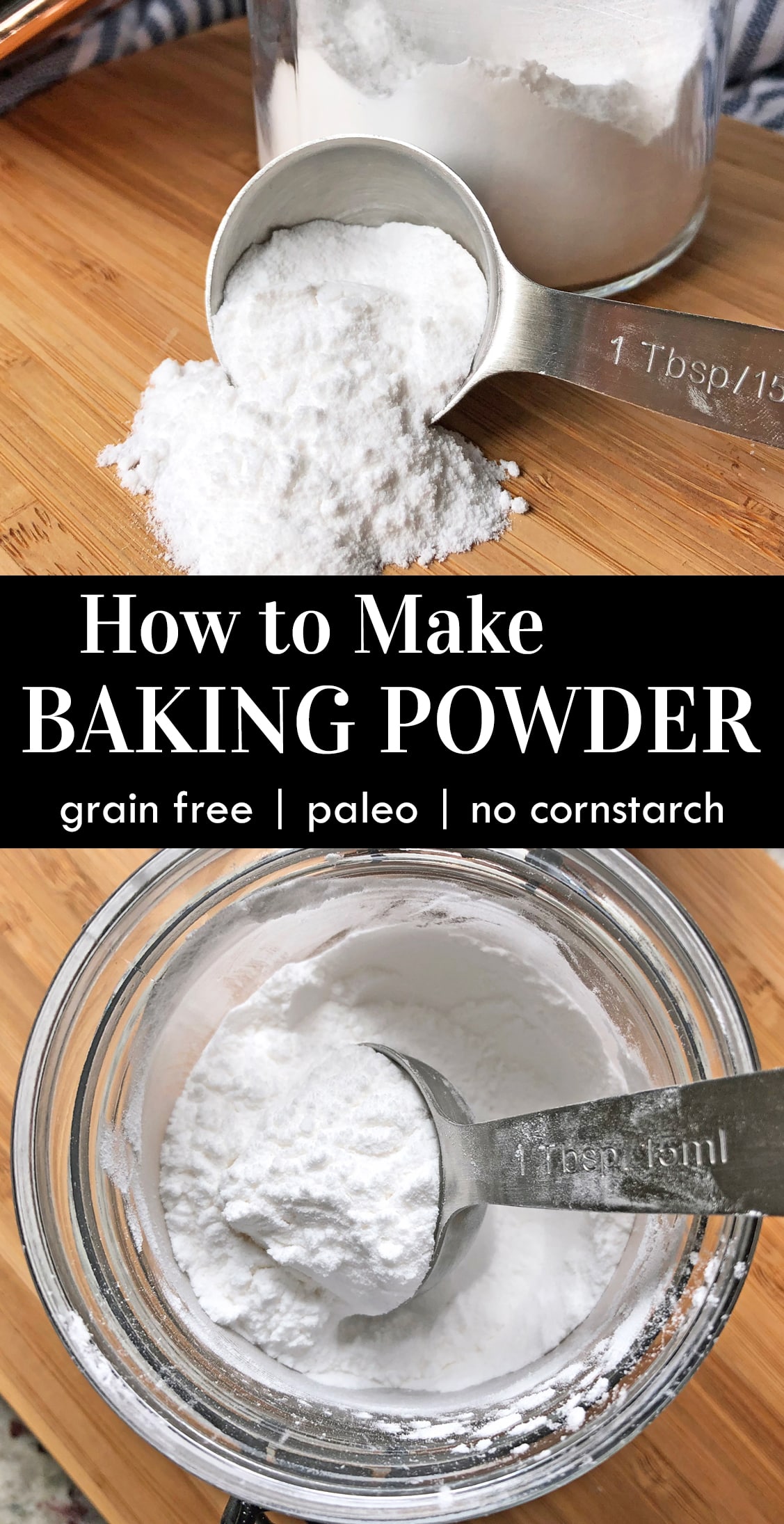 pinterest image for how to make baking powder