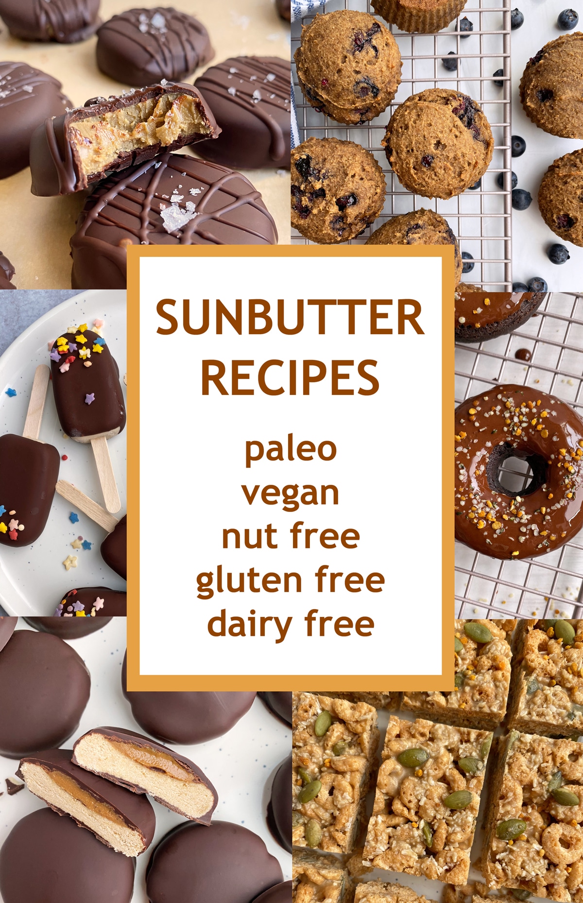 pinterest image for recipes using sunbutter