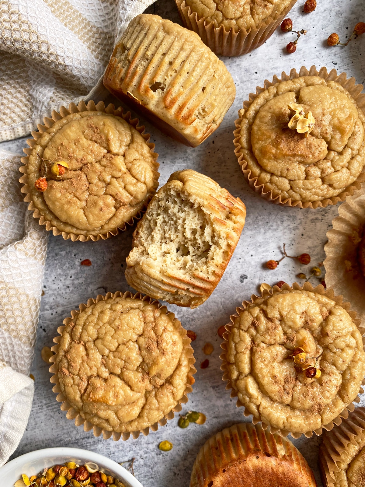 Vanilla protein muffins.