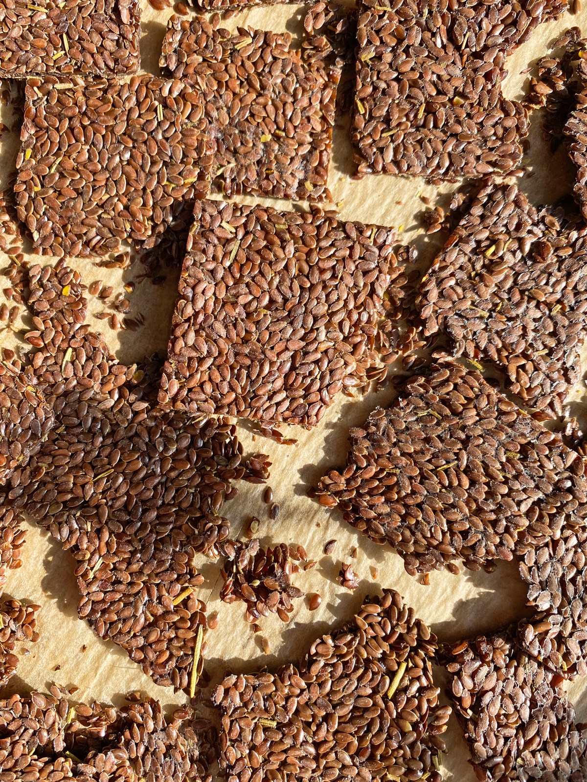 homemade flax seed crackers