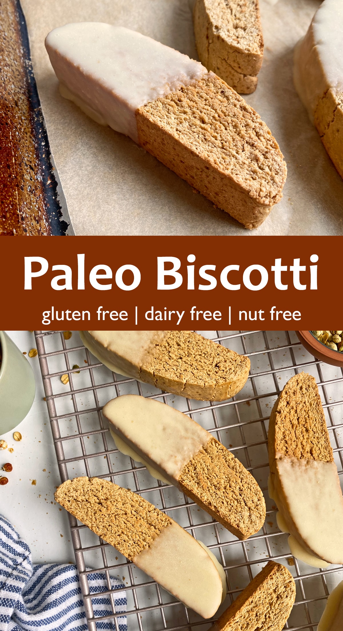 pinterest image for paleo biscotti