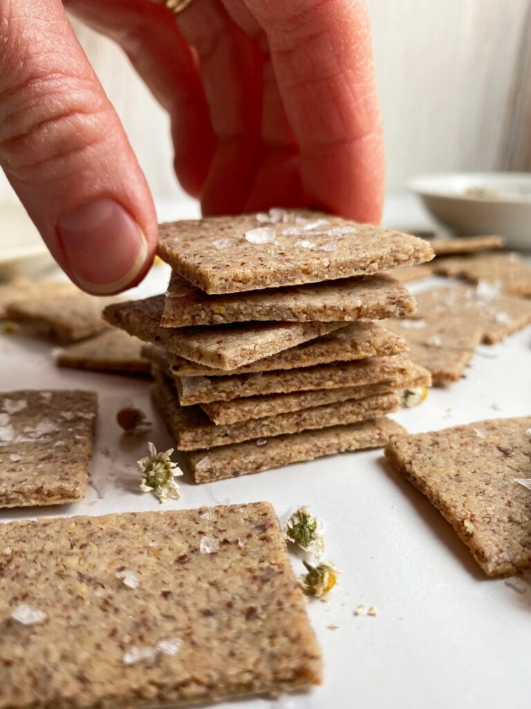Almond Flour Crackers Recipe (No Egg) Bake It Paleo