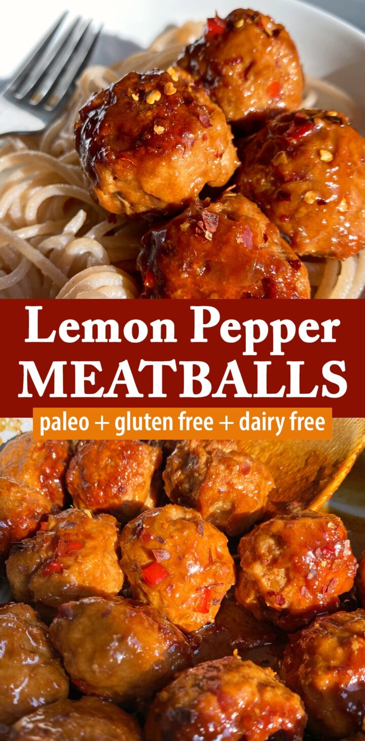 Lemon Pepper Meatballs (Paleo, Gluten Free) - Bake It Paleo