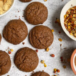 top view of vegan plantain cookies