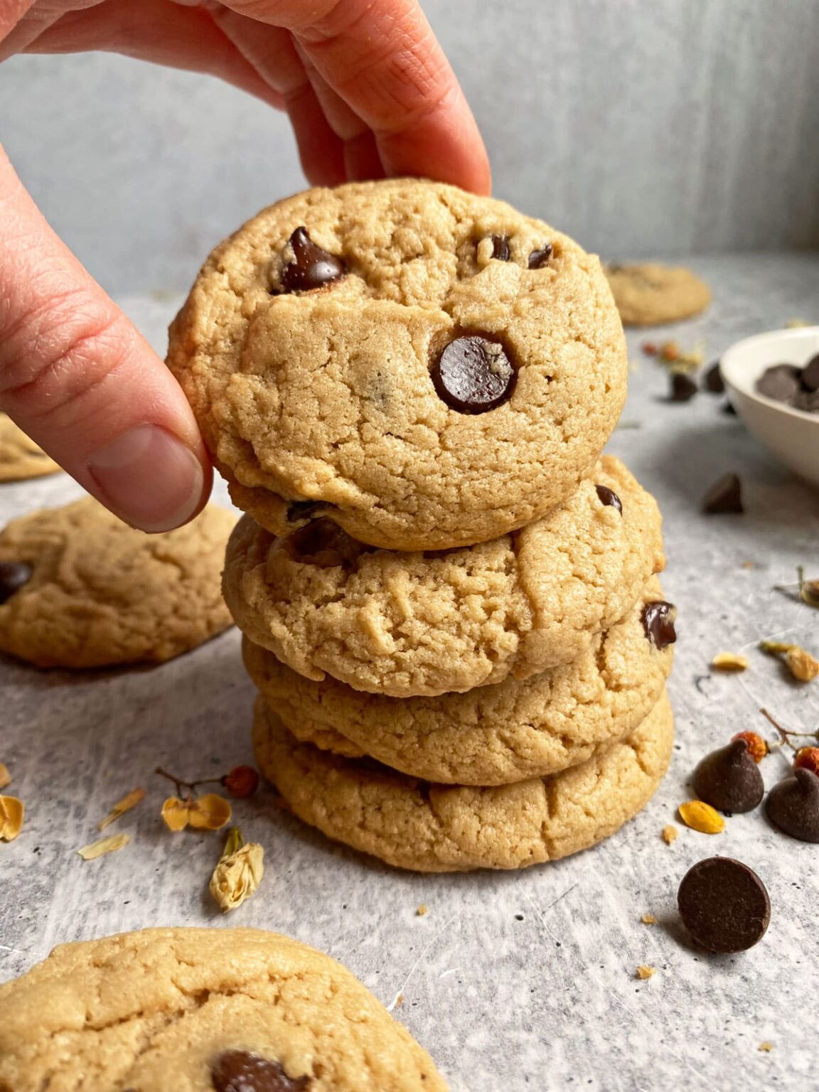 Paleo Chocolate Chip Tahini Cookies (Vegan) Bake It Paleo