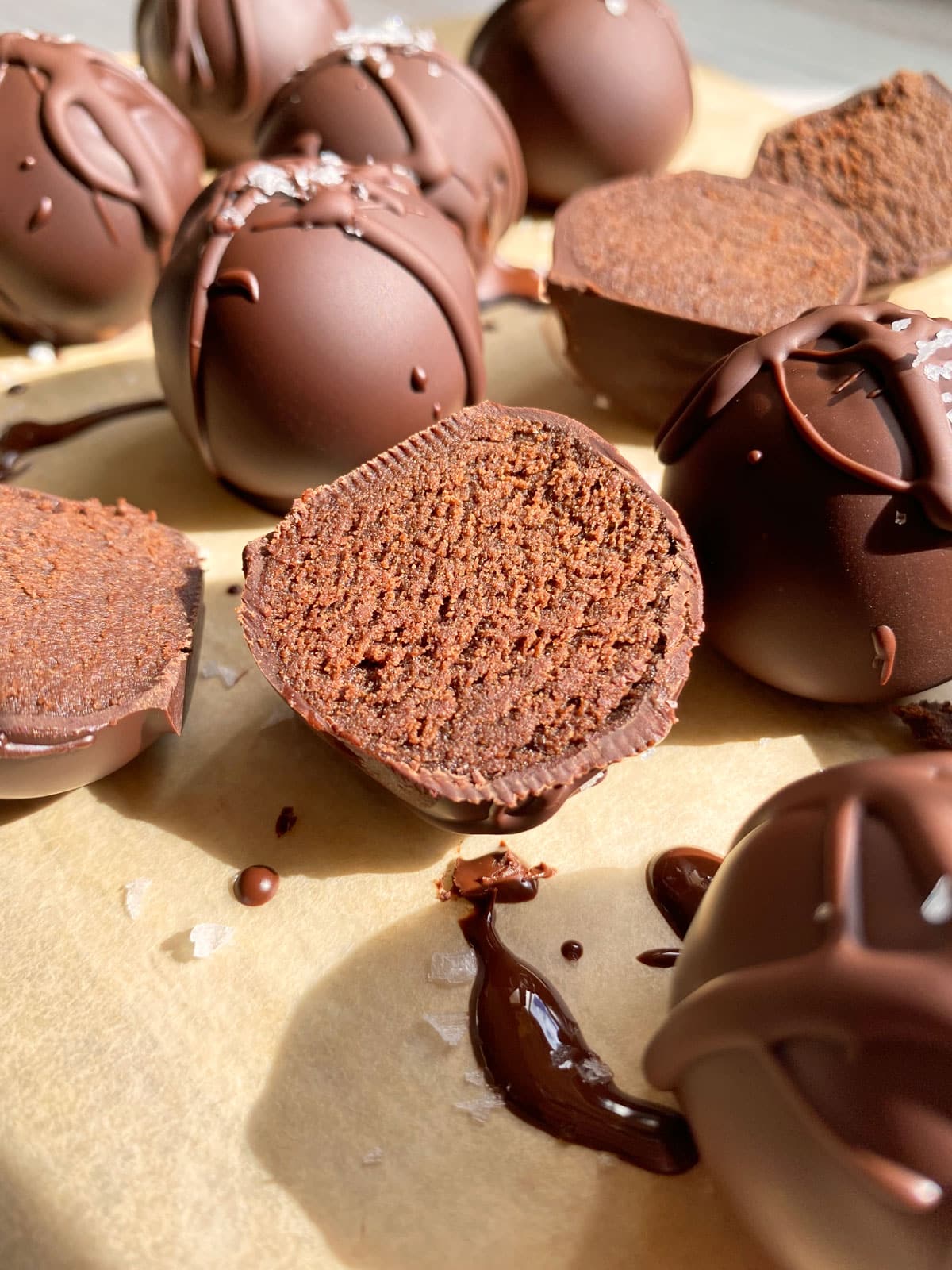 dark chocolate protein balls