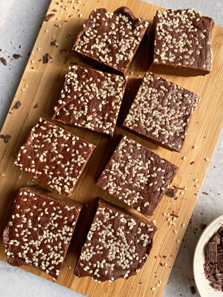No Bake Tahini brownies (Gluten Free, Vegan) Bake It Paleo