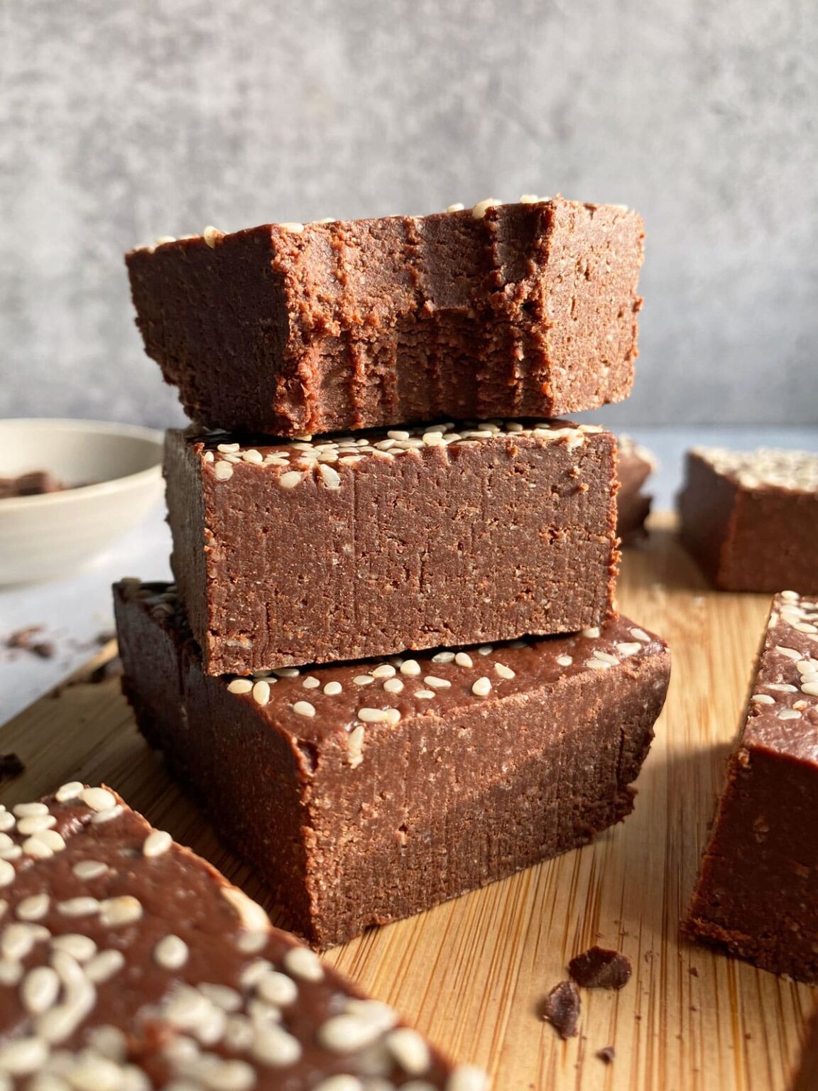 No Bake Tahini brownies (Gluten Free, Vegan) Bake It Paleo