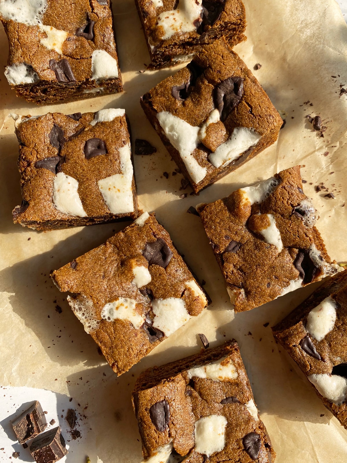 baked-and-cut-smores-blondies