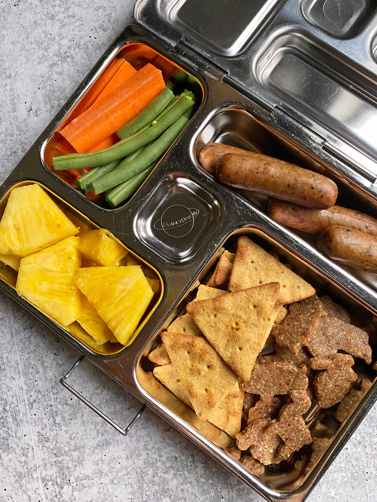 School Lunch Ideas with Planetbox - Pineapple and Coconut