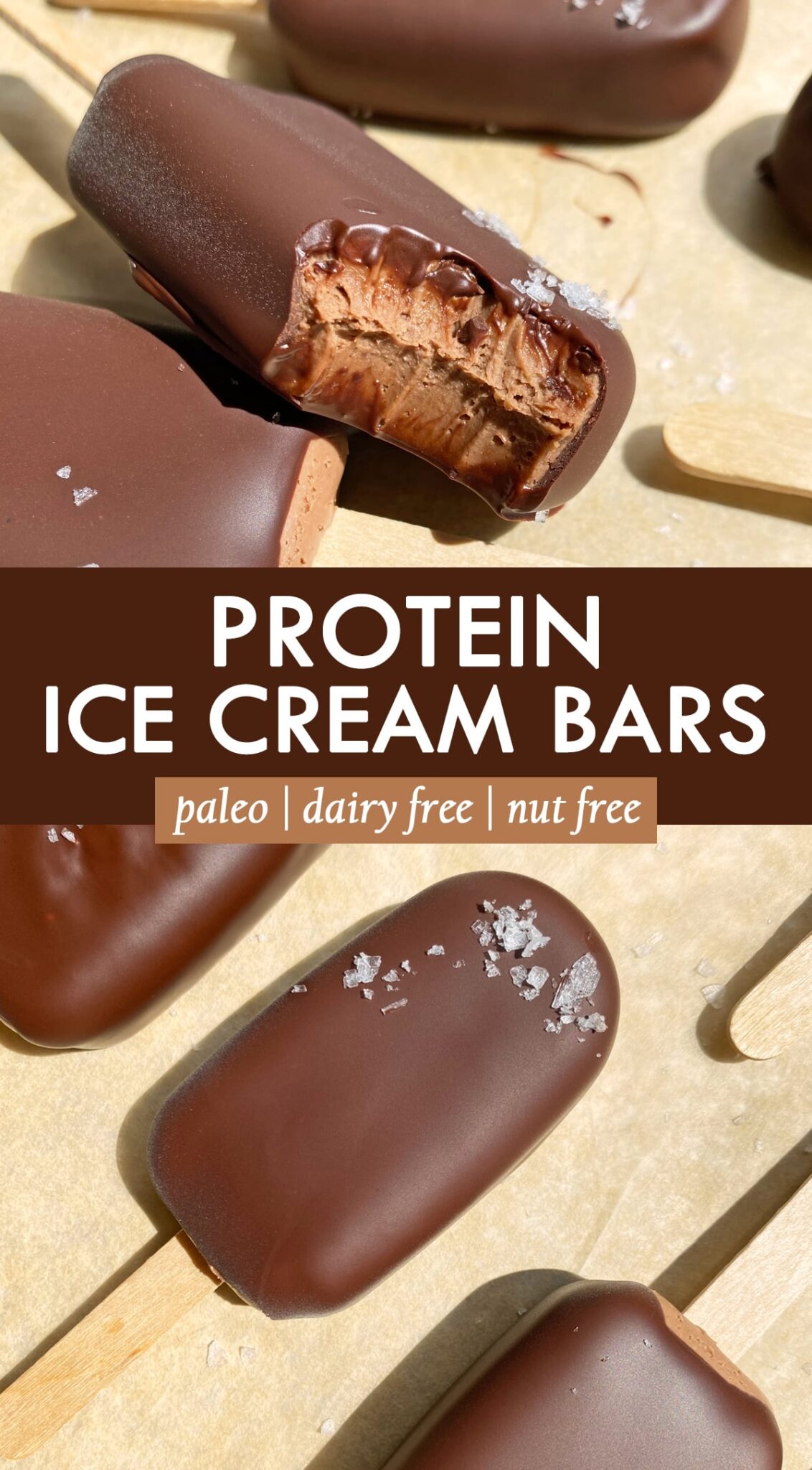 Protein Ice Cream Bars (Dairy Free) Bake It Paleo
