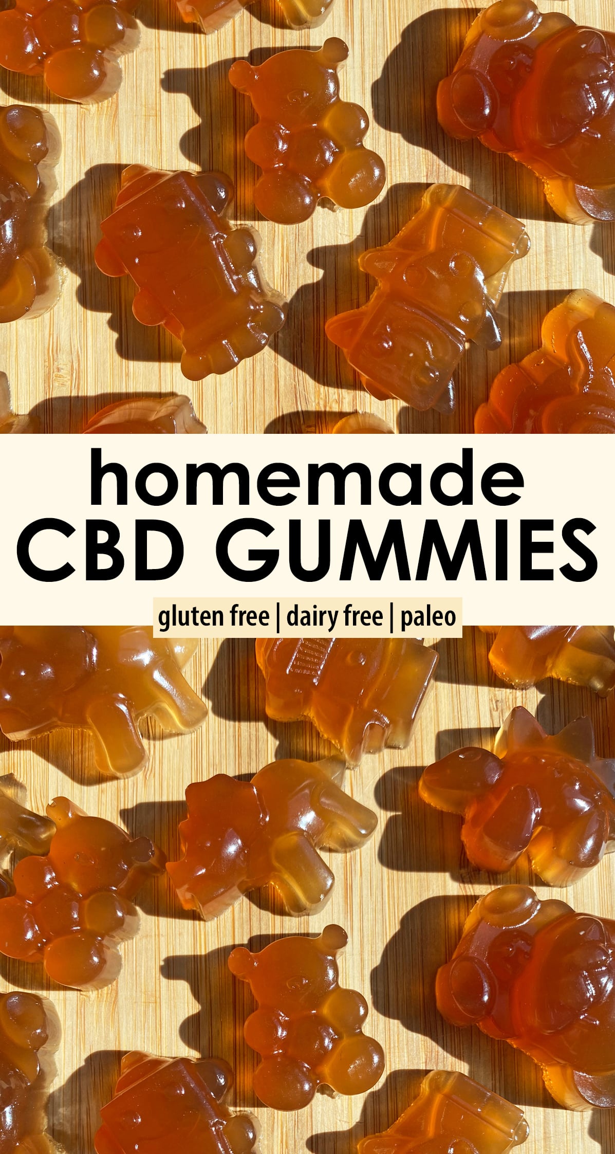 Pinterest image for homemade CBD gummies