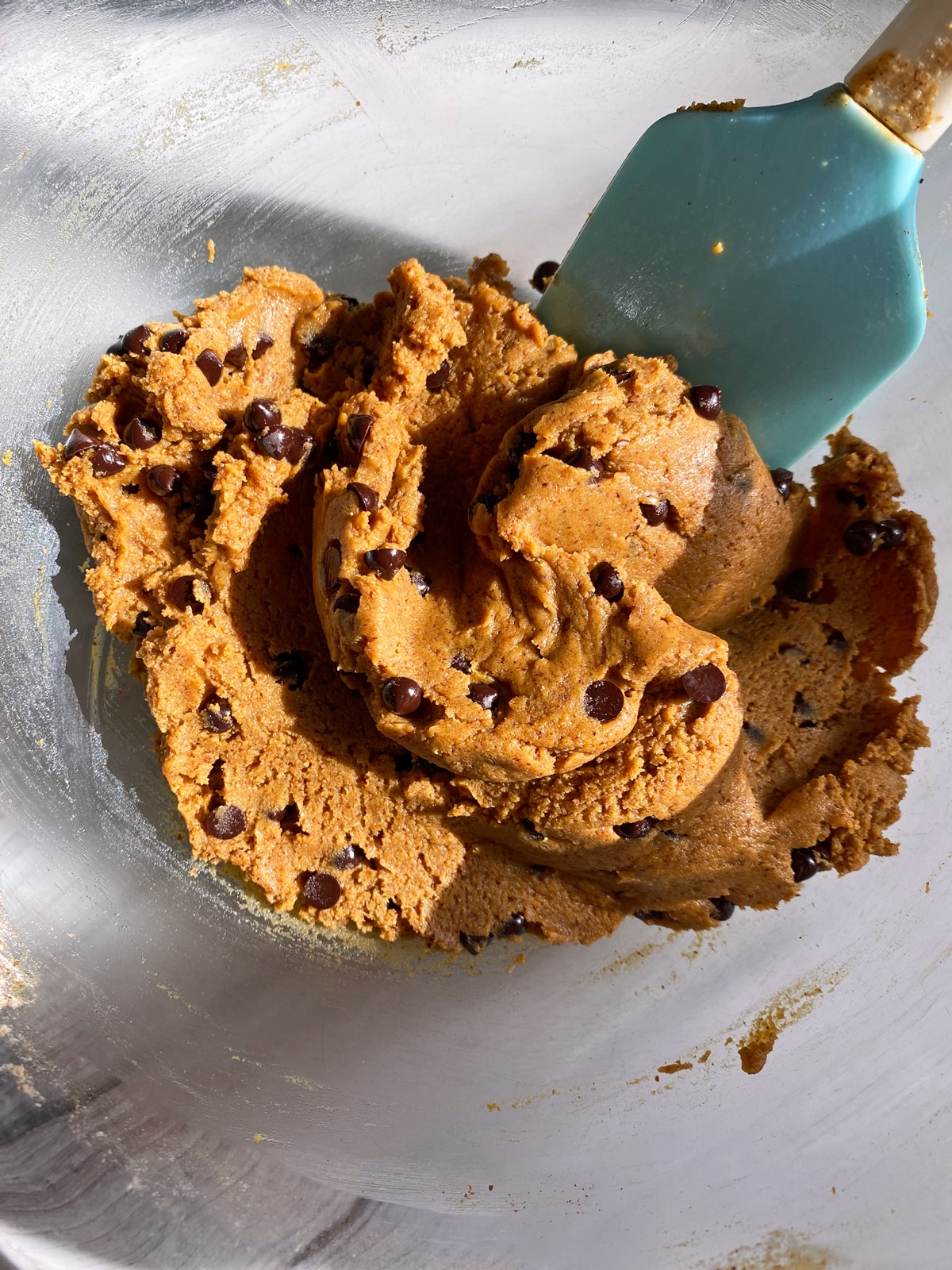 Making the pumpkin protein fillin.