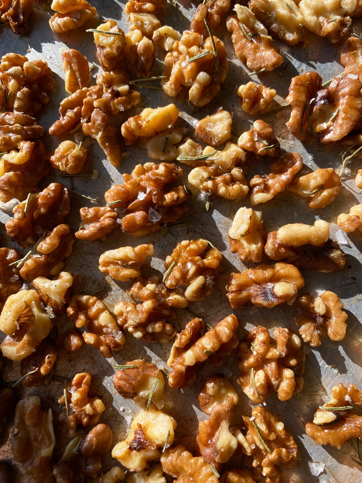 Freshly baked paleo walnuts.