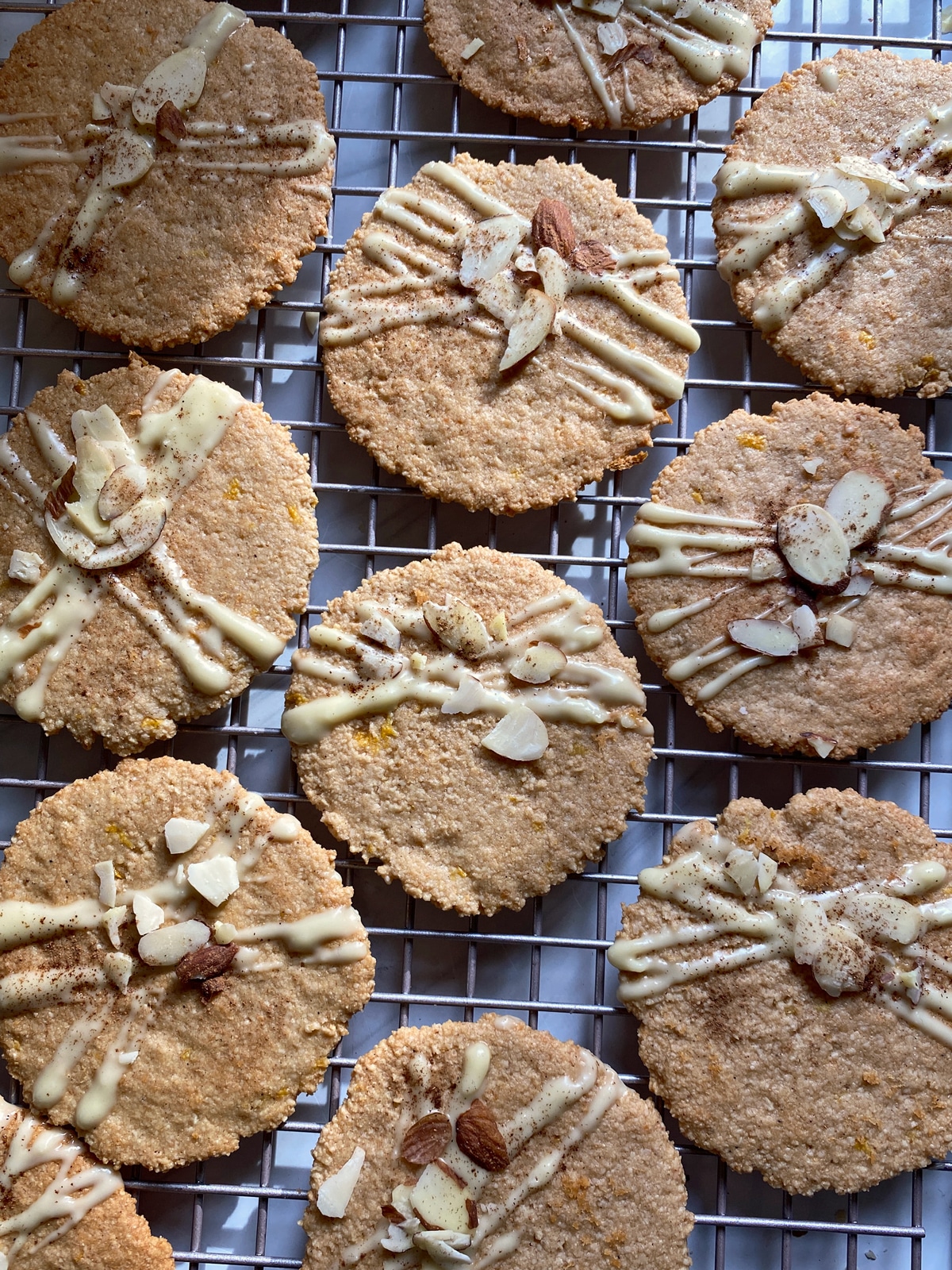 Gluten free lemon ginger cookies.