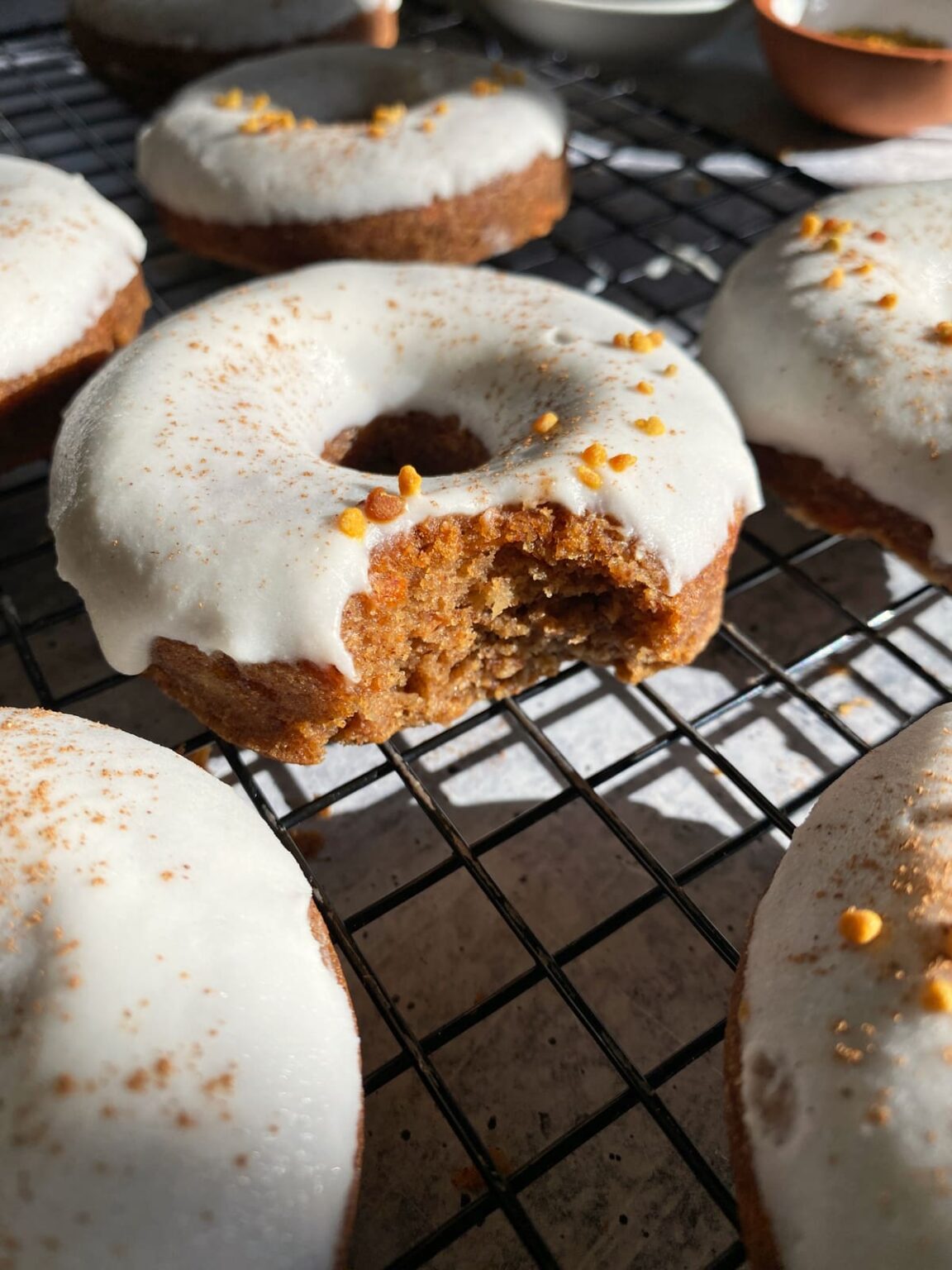 Vegan Carrot Cake Donuts (Gluten Free, Paleo) - Bake It Paleo