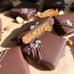 Healthy chocolate fig bars.