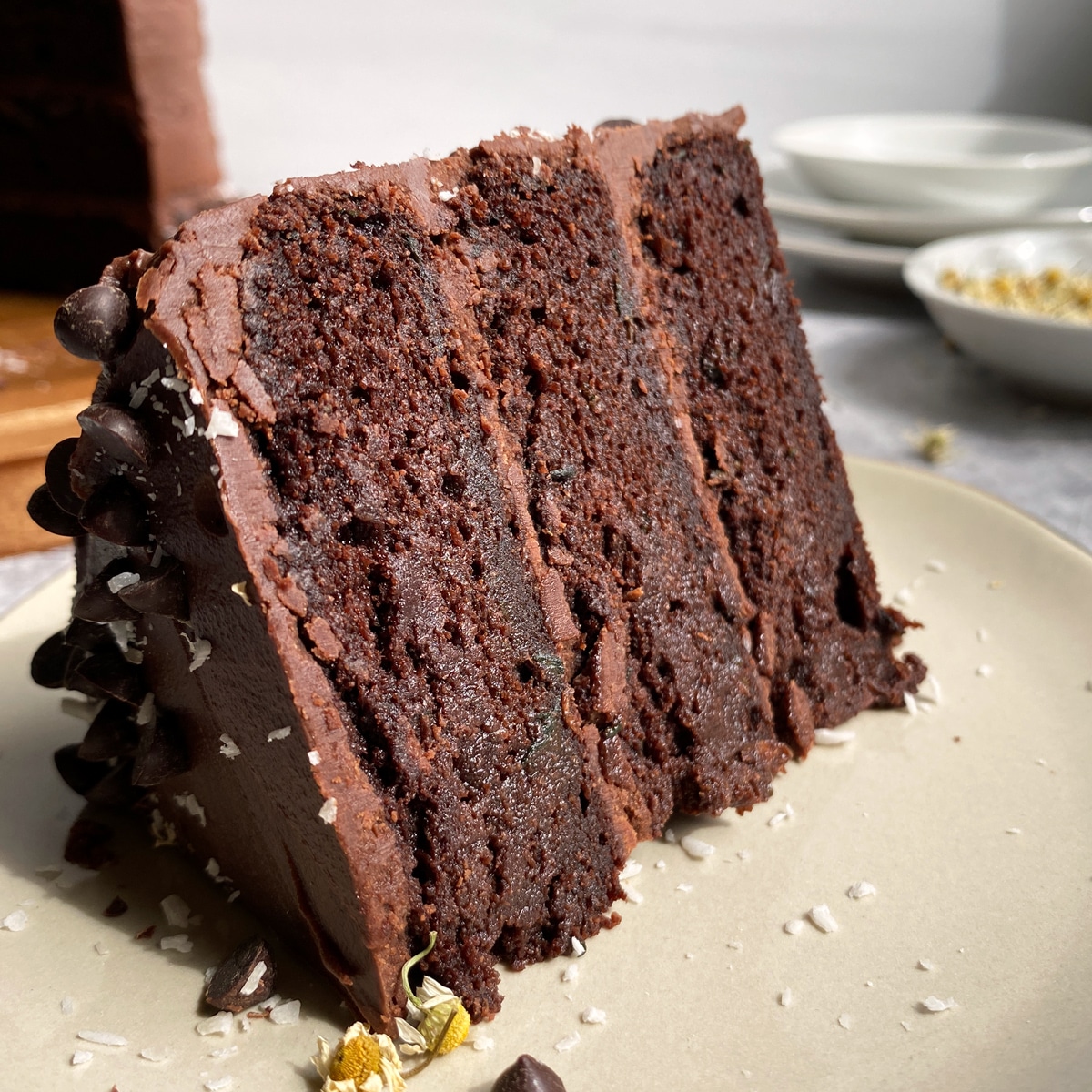Gluten Free Chocolate Zucchini Cake (Paleo, Nut Free) - Bake It Paleo