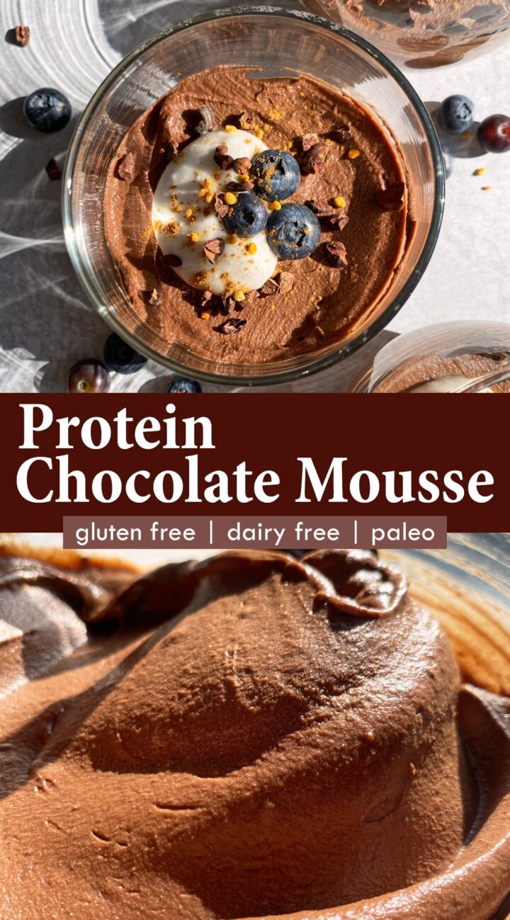 High Protein Chocolate Mousse (Vegan, Paleo) - Bake It Paleo