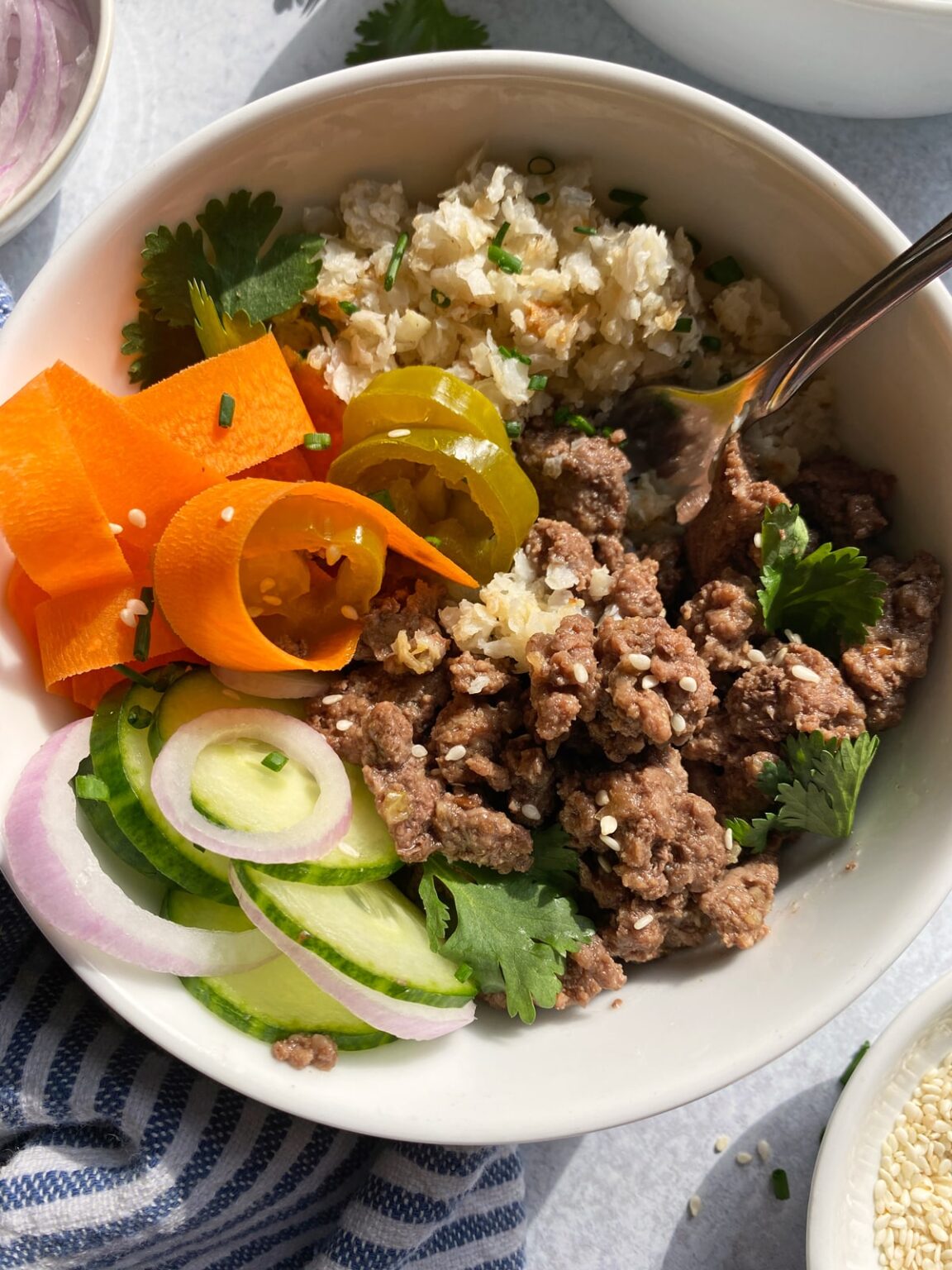 Healthy Teriyaki Beef Bowls (Whole30) - Bake It Paleo