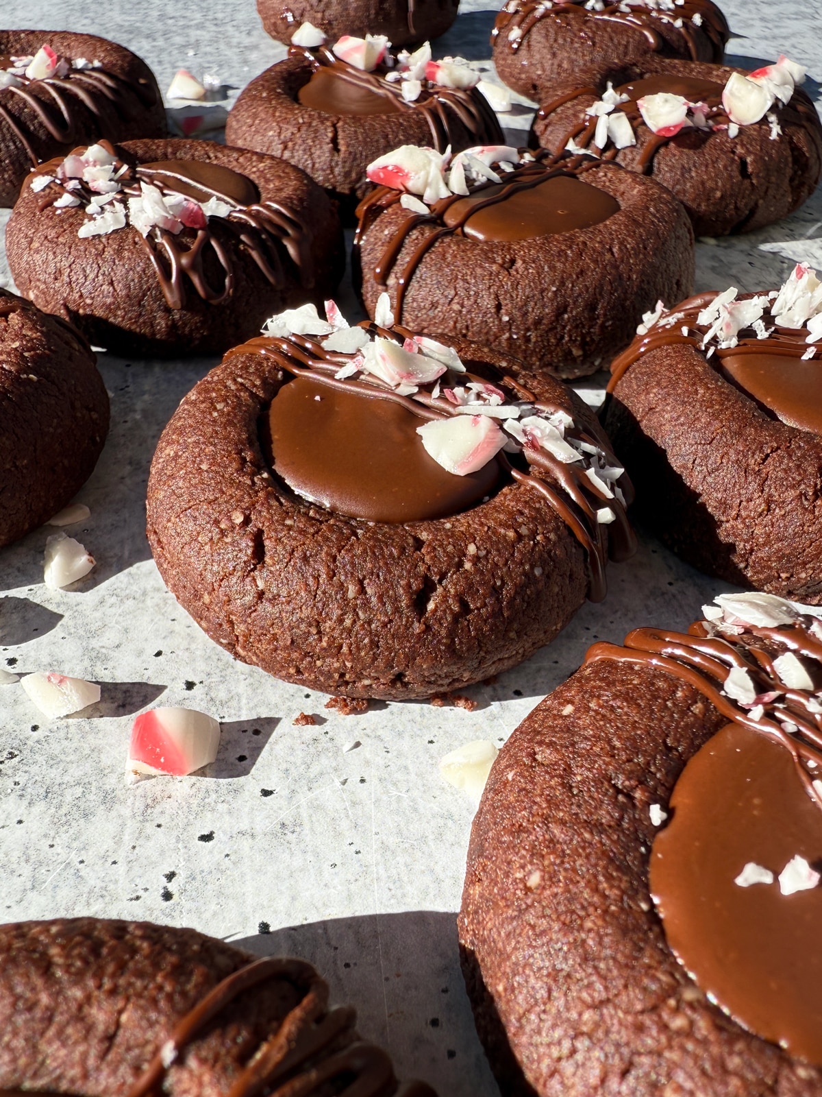Side view of cookies.