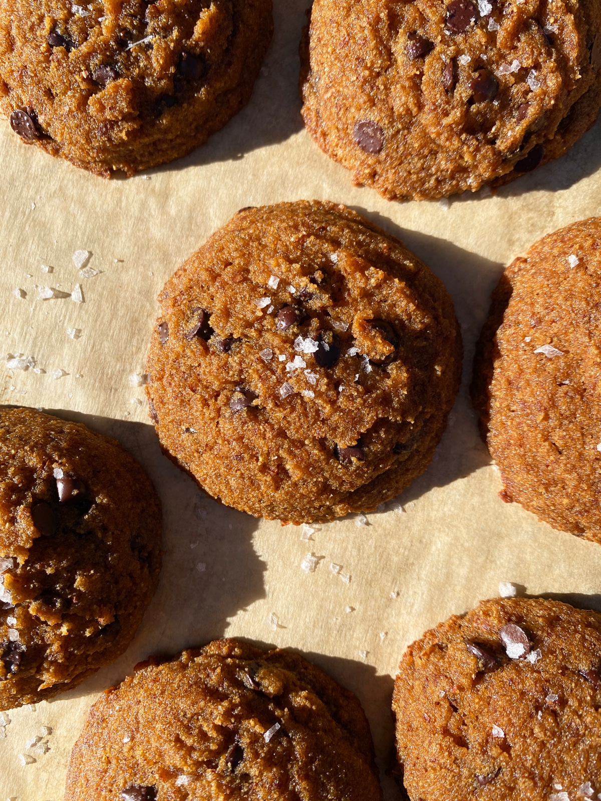 Top view of cookies.
