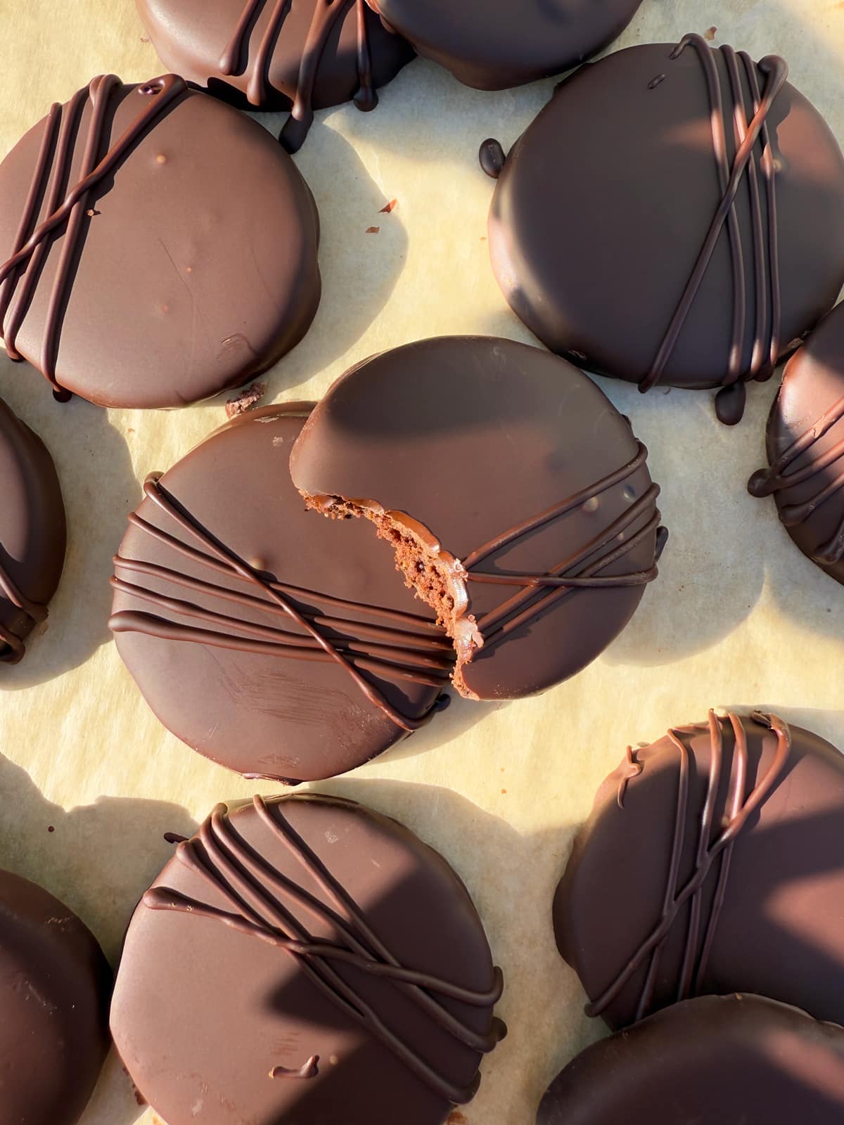Top view of cookies.
