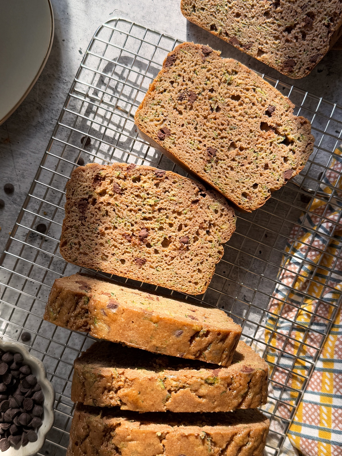 Sliced buckwheat bread.