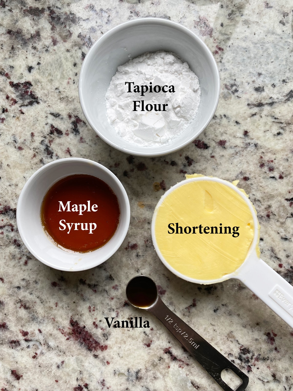Ingredients in frosting.