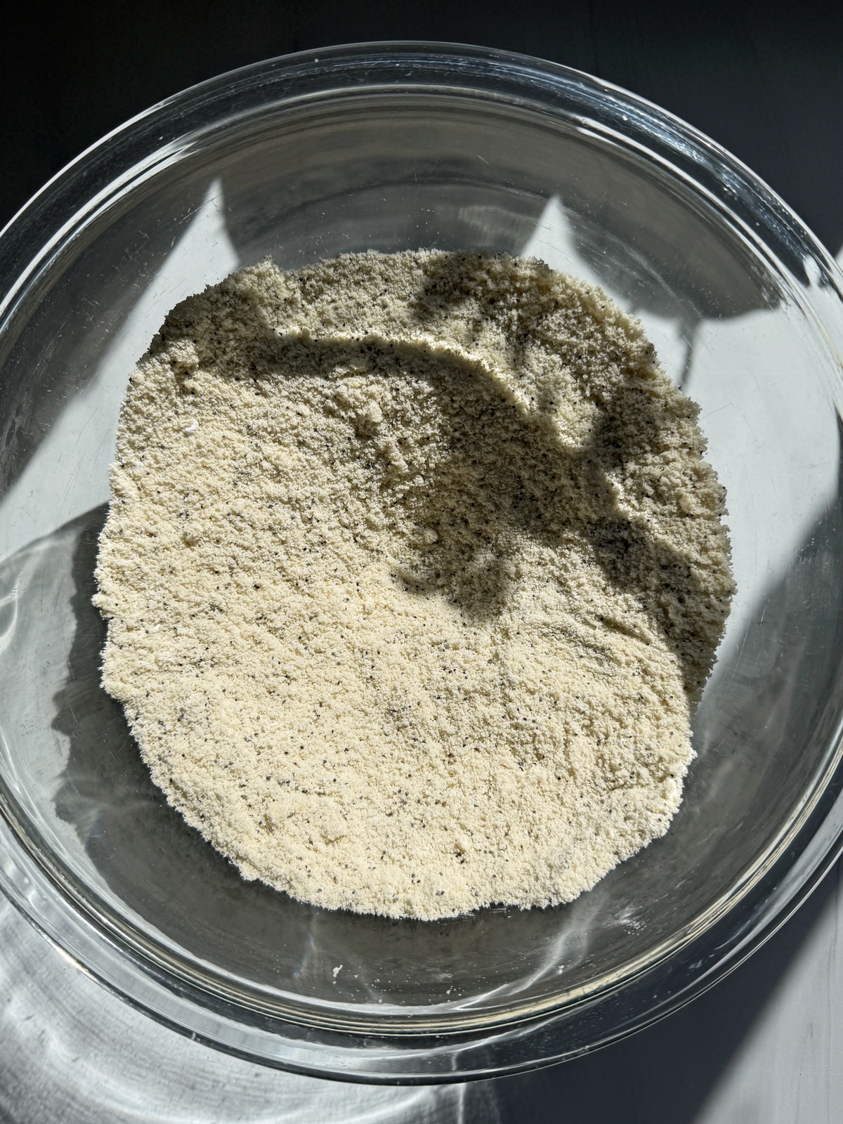 Combined dry ingredients.