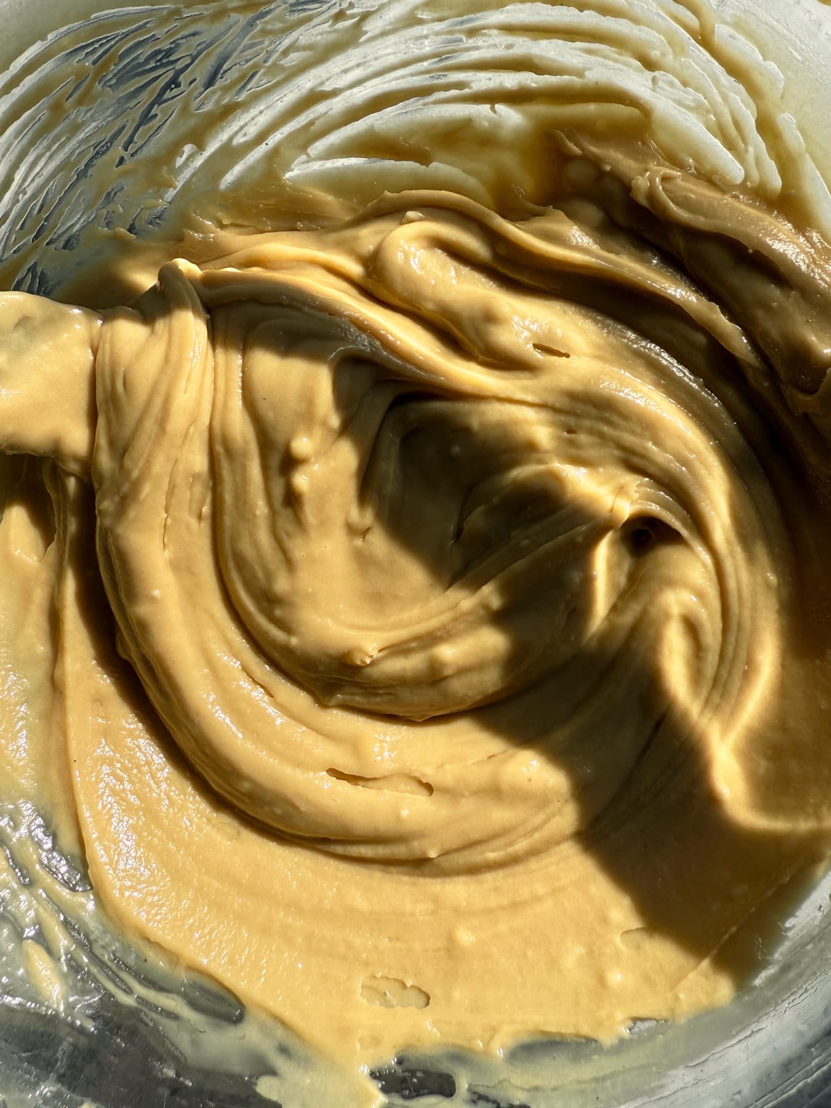 Combined wet ingredients.