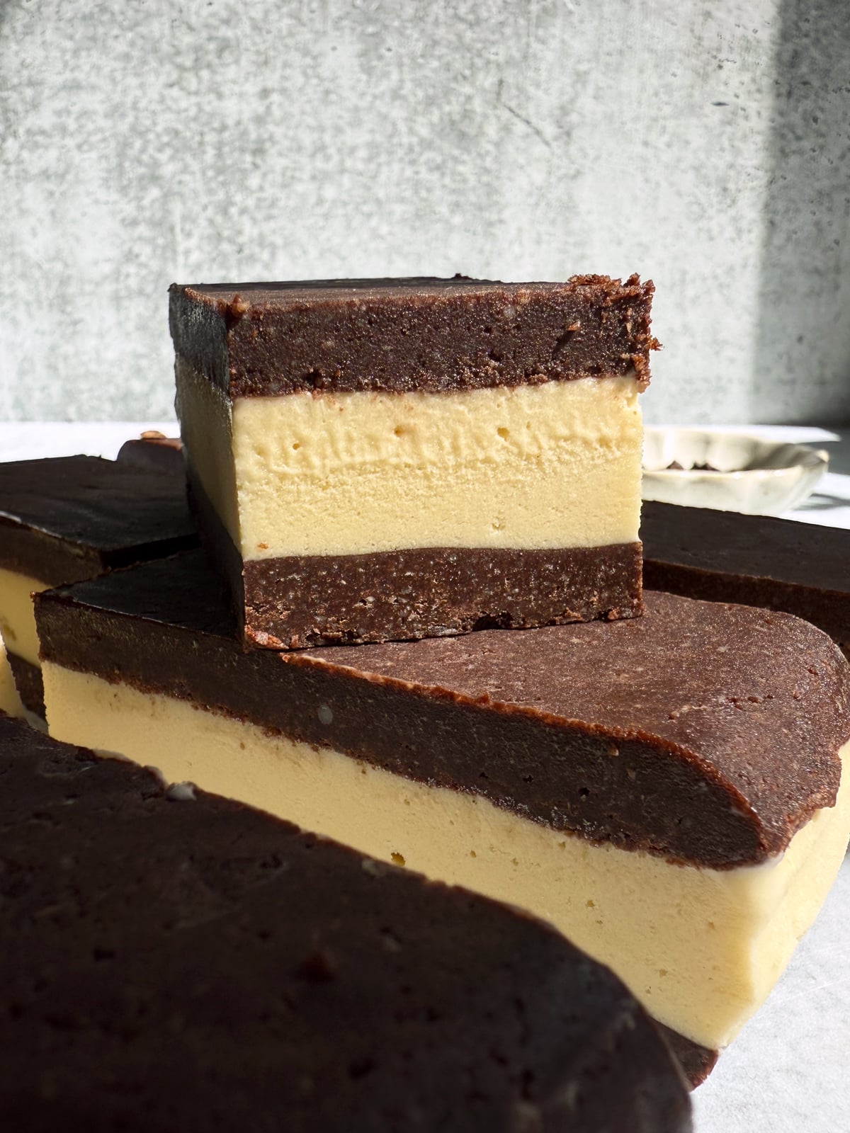 Healthy no bake ice cream sandwiches.