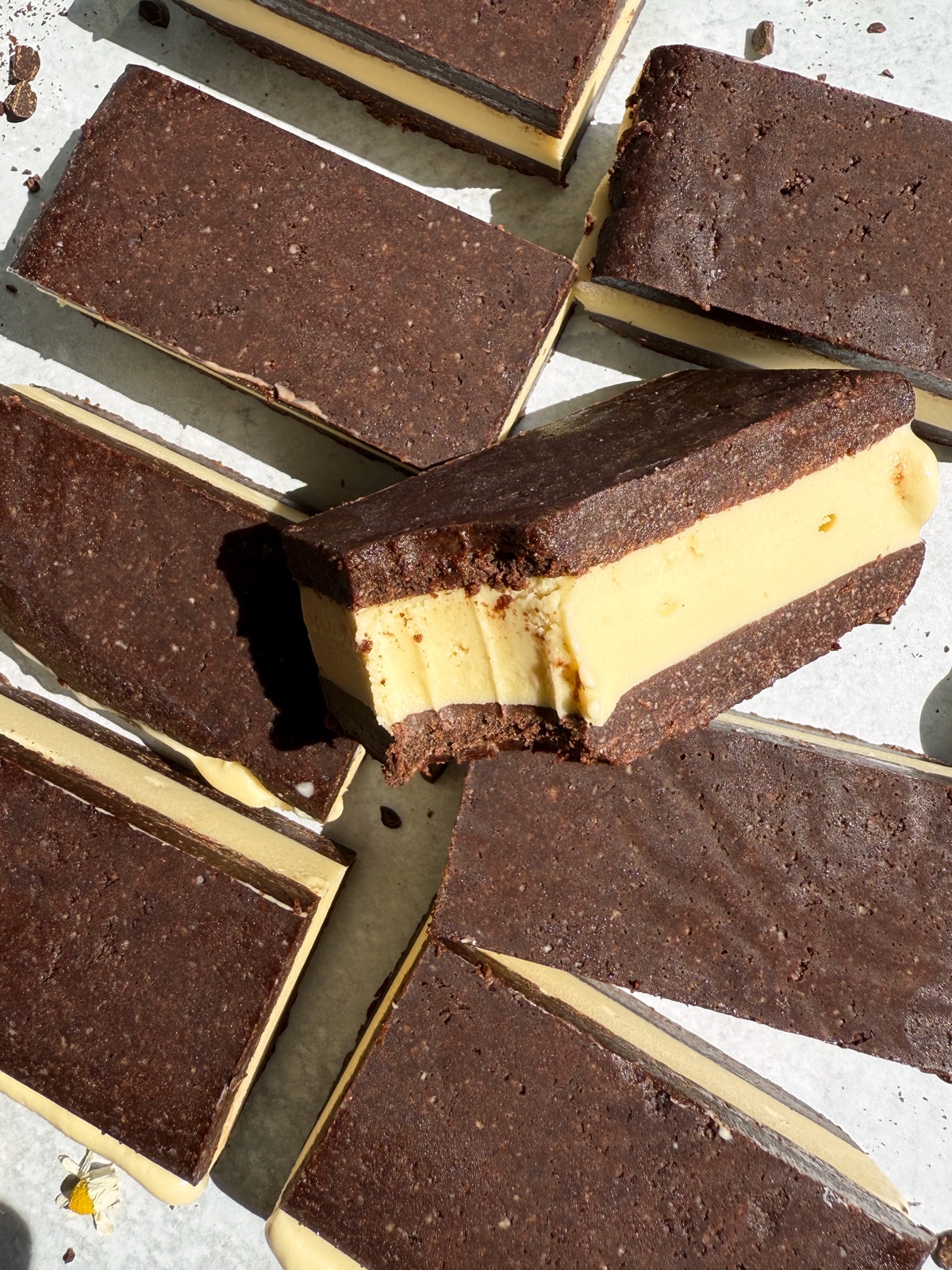 Homemade ice cream sandwiches.