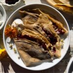 Cooked buckwheat crepes recipe.