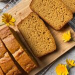 Slice loaf on cutting board.