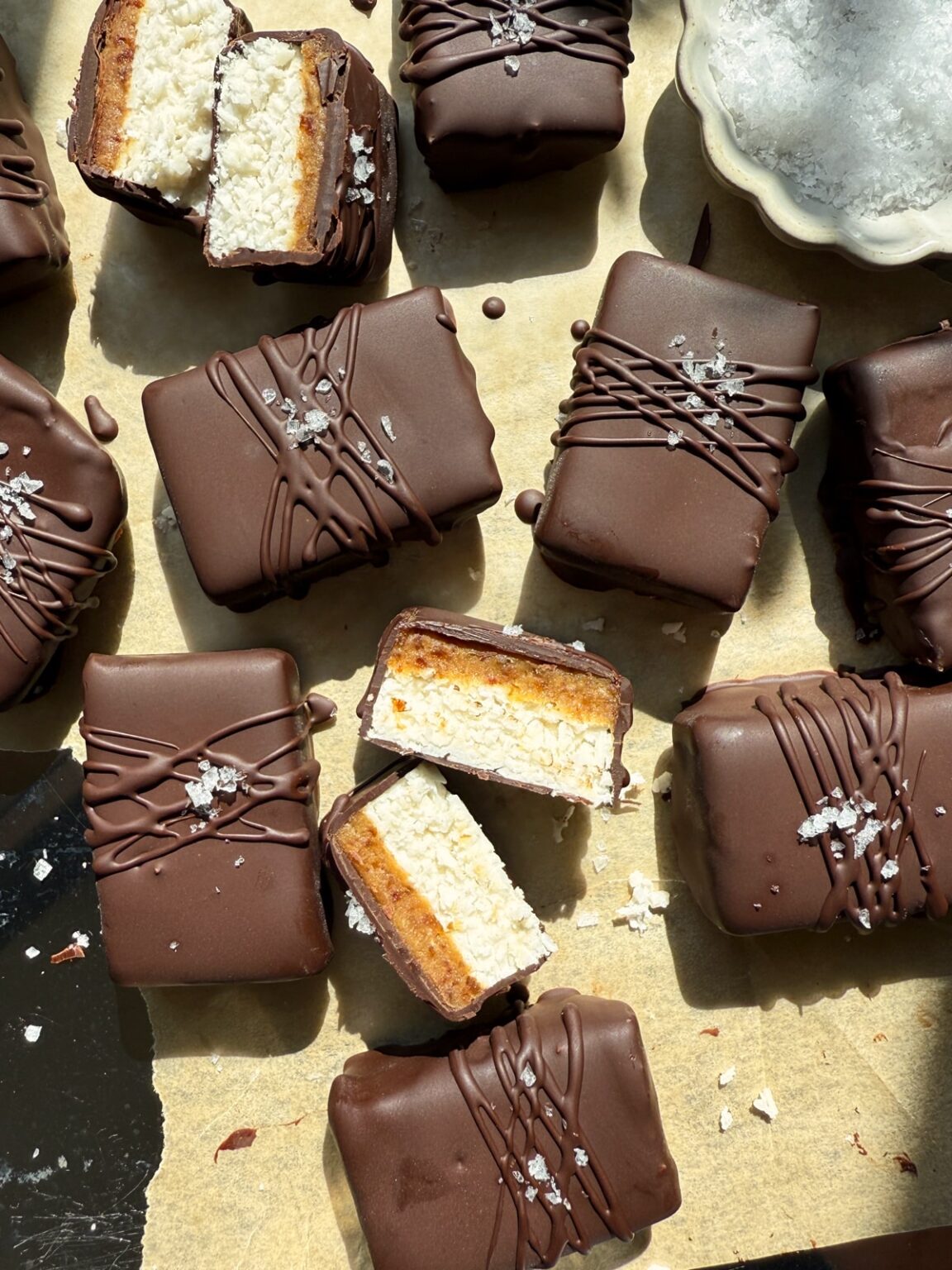 Coconut Caramel Bars (No Bake, Paleo, Vegan) - Bake It Paleo