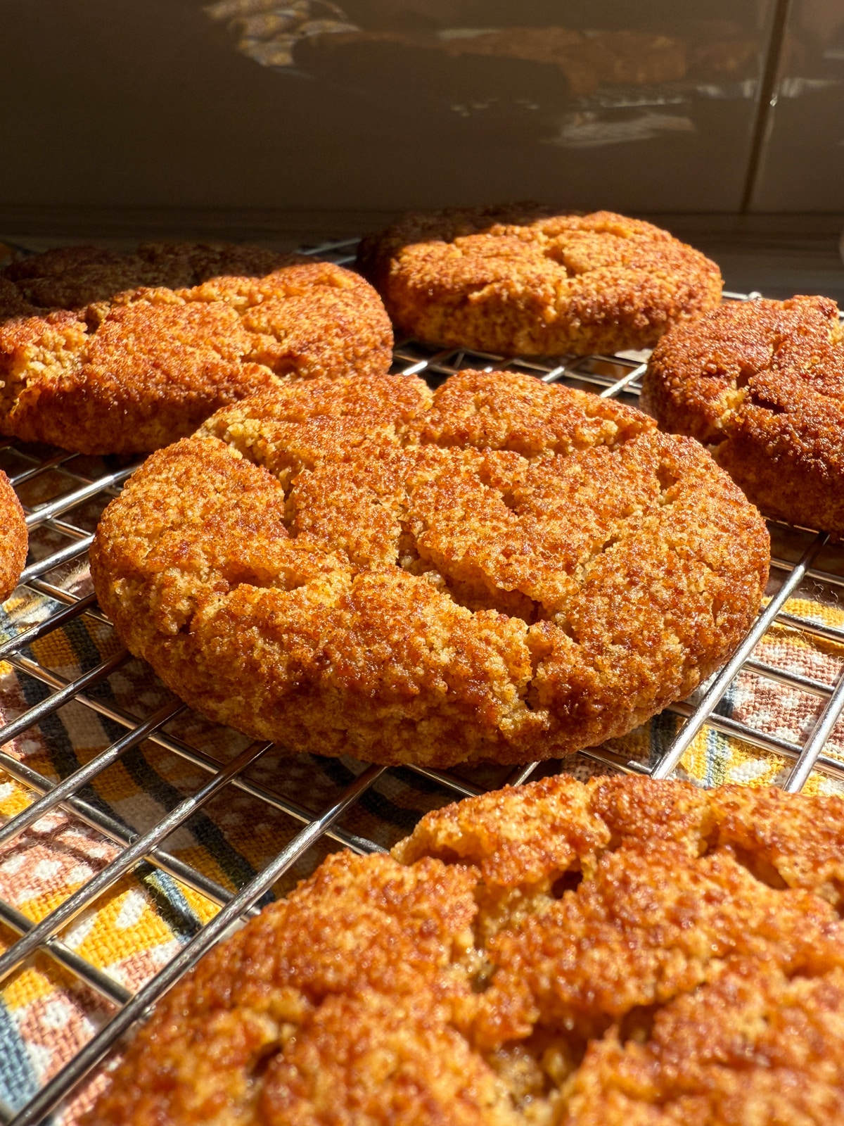 Side view of cookies.