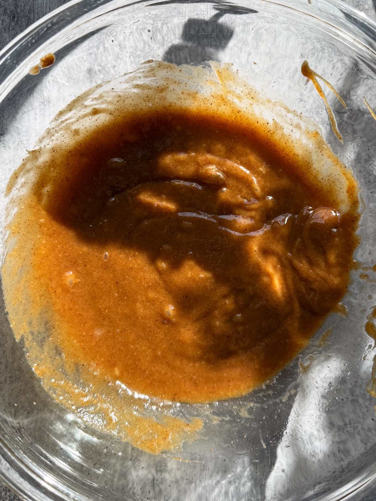 Batter for apple blondies.