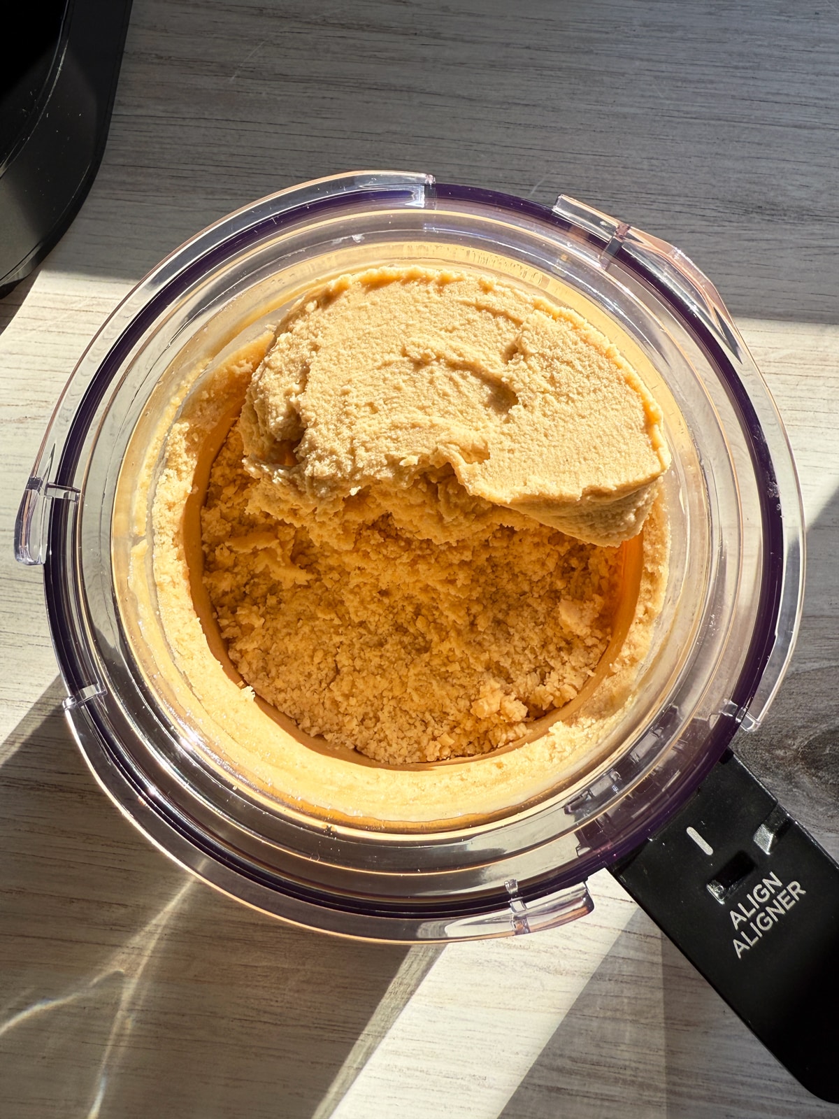 Ice cream after first blend.