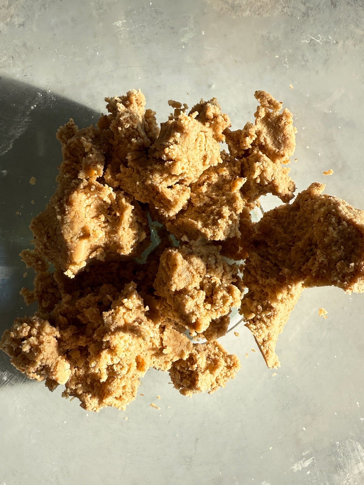 Dough for the cobbler topping.