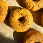 Freshly baked bagels.