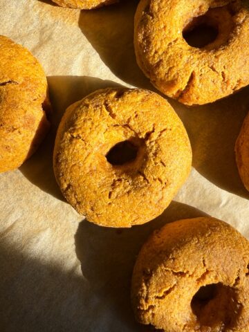 Freshly baked bagels.