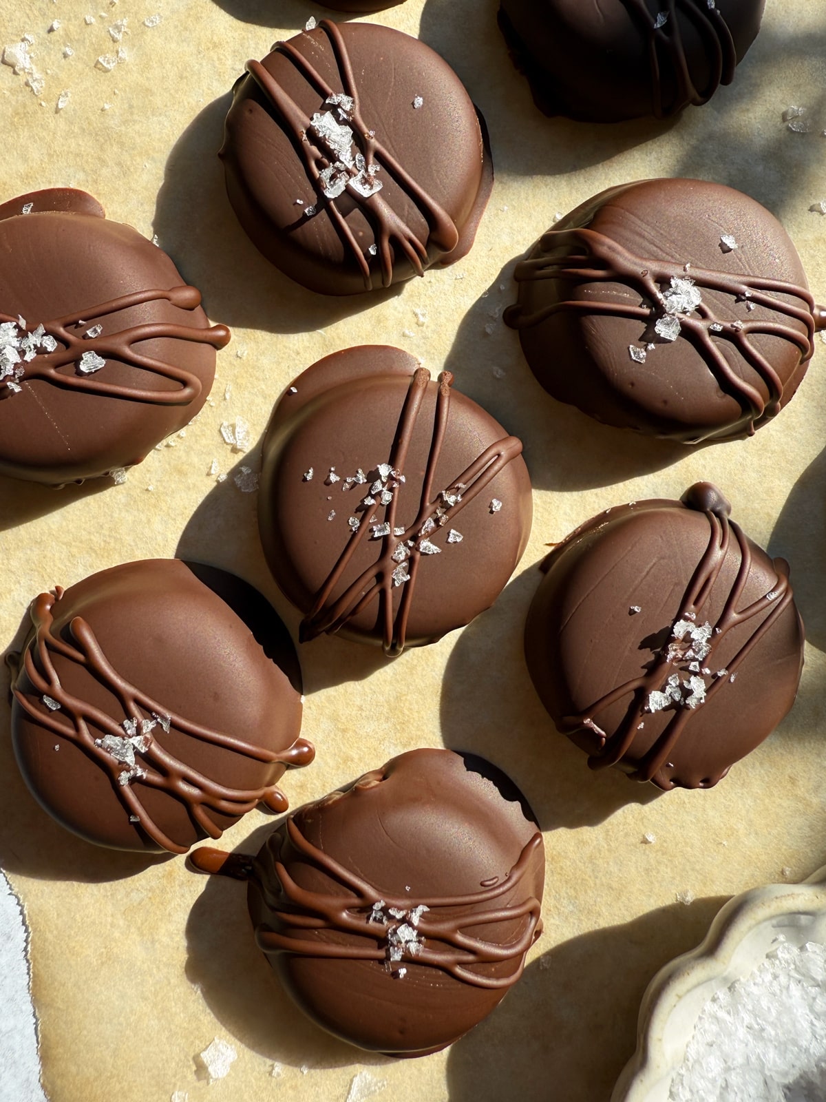 Top view of sunbutter cups.