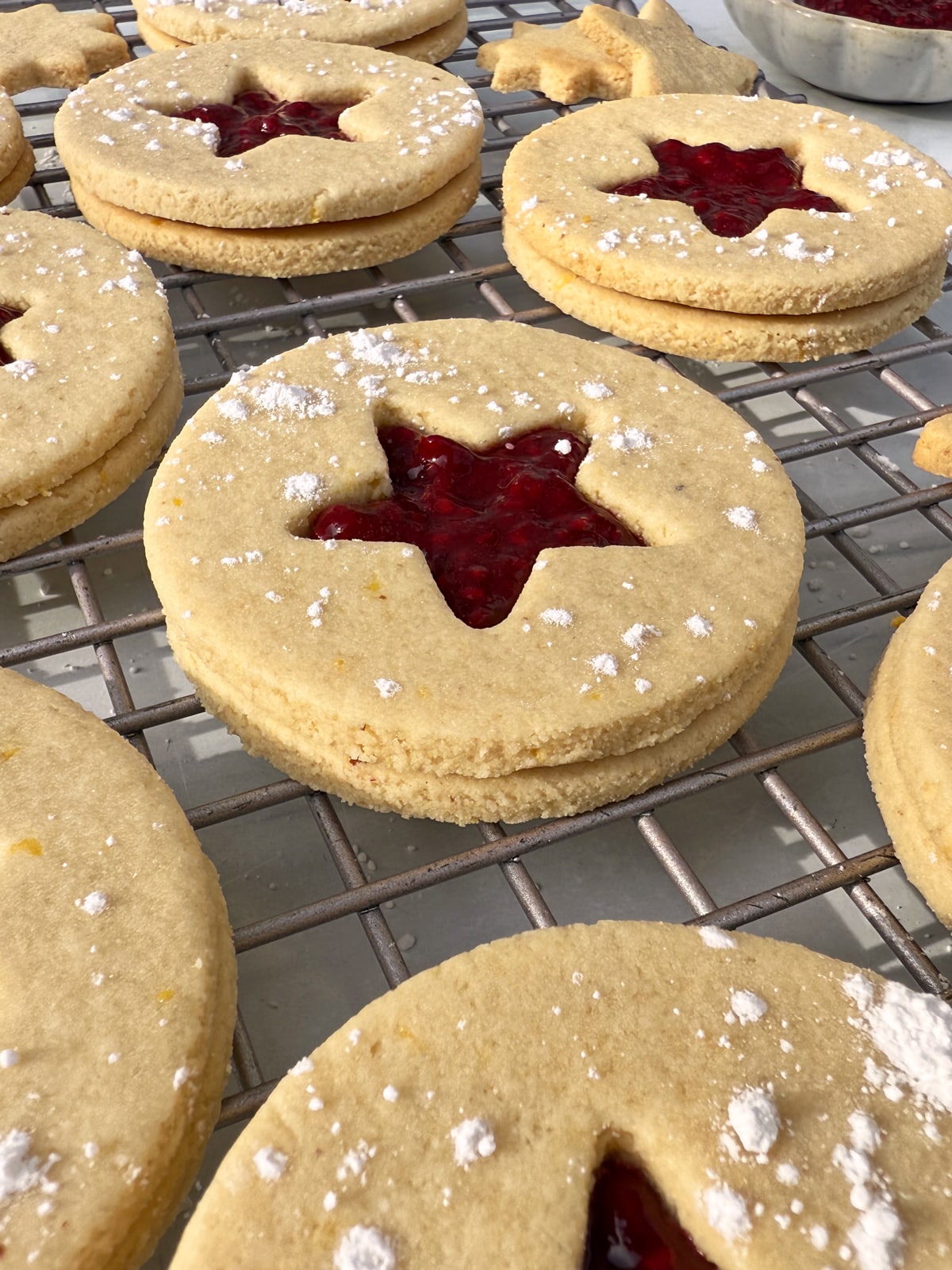 Side view of cookie.