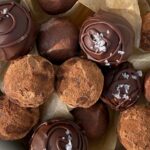 Protein balls in bowl.