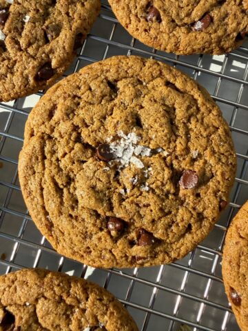 Top down view of cookie.